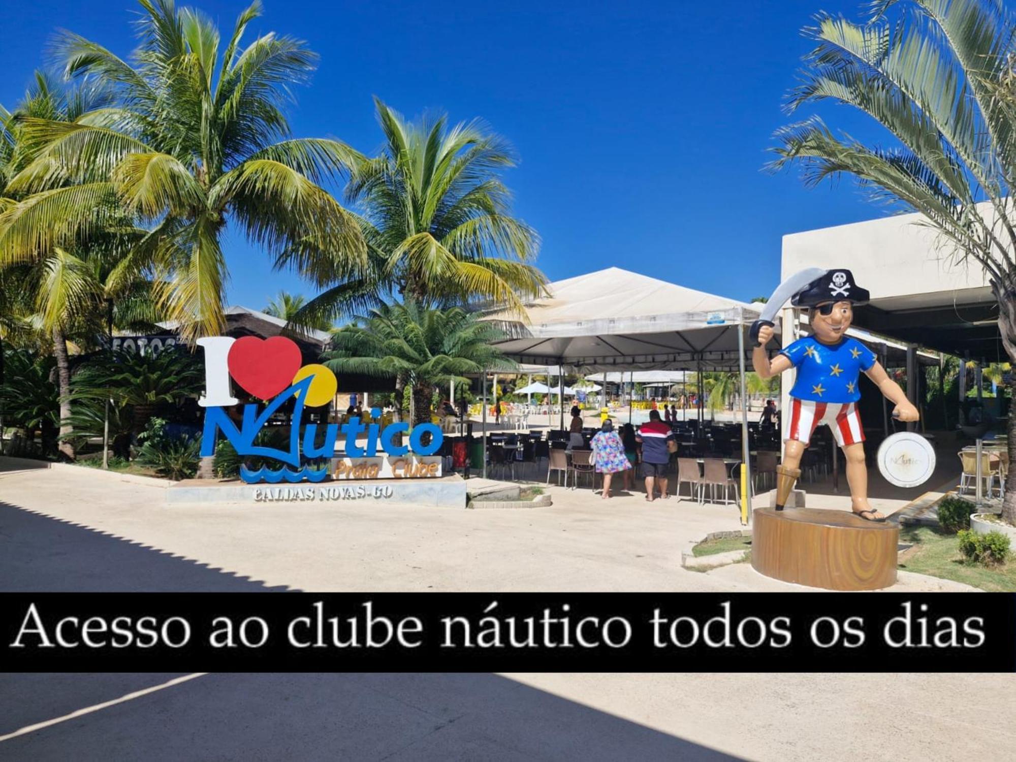 Nautico Flat Com Acesso Ao Clube Nautico Praia- Caldas Novas Eksteriør bilde