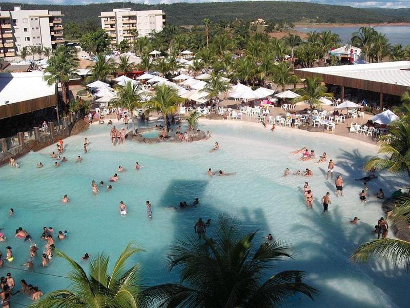 Nautico Flat Com Acesso Ao Clube Nautico Praia- Caldas Novas Eksteriør bilde